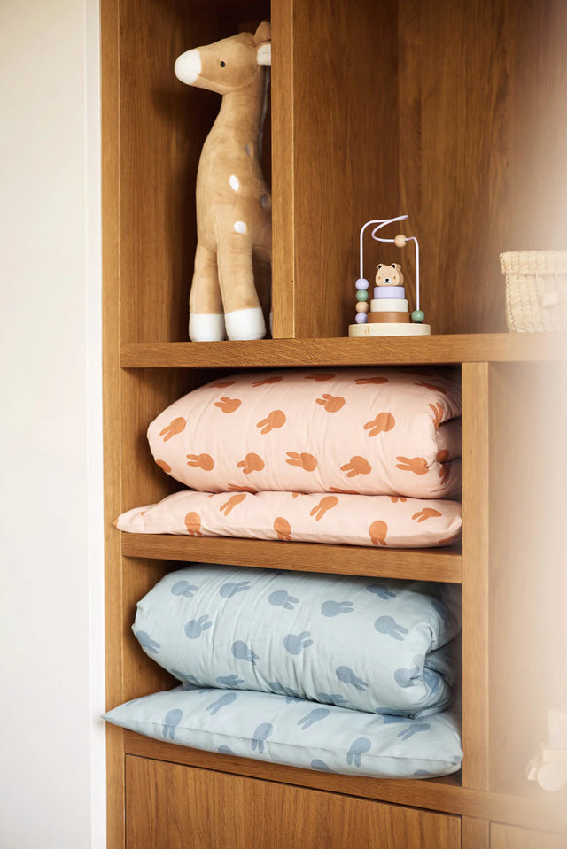 Jollein vaikiškos patalynės komplektas Miffy Shadow Sea Green 100x140 cm