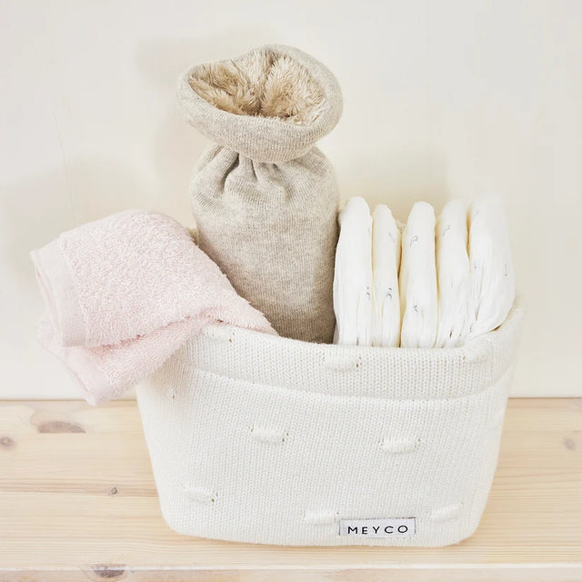Meyco Baby frotinės šluostės-rankšluostukai kūdikiui Offwhite/Sand/Toffee, 30×30 cm, 6 vnt.