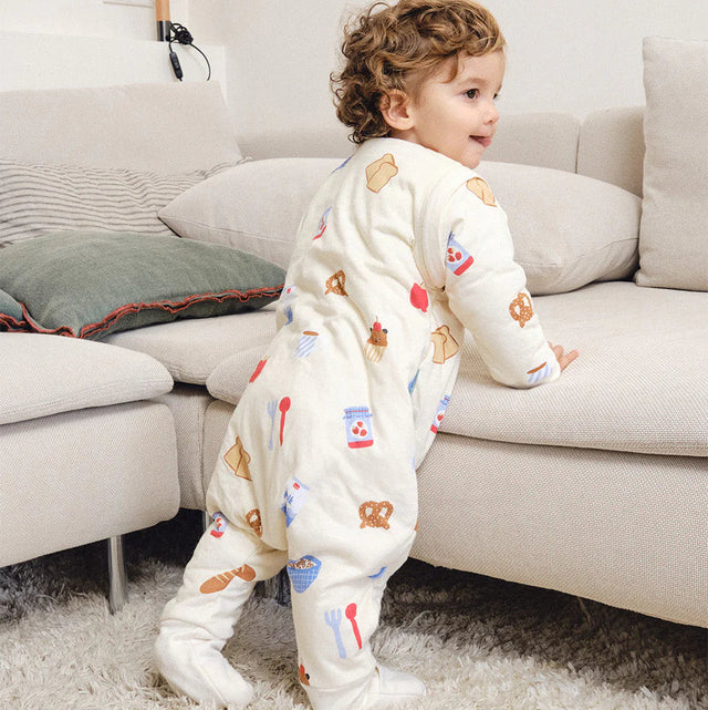 Molis&Co pižama - miegmaišis su rankovėmis, kojytėmis ir atverčiamomis kojinėmis TOG 1 Good morning