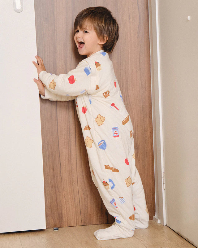 Molis&Co pižama - miegmaišis su rankovėmis, kojytėmis ir atverčiamomis kojinėmis TOG 1 Good morning