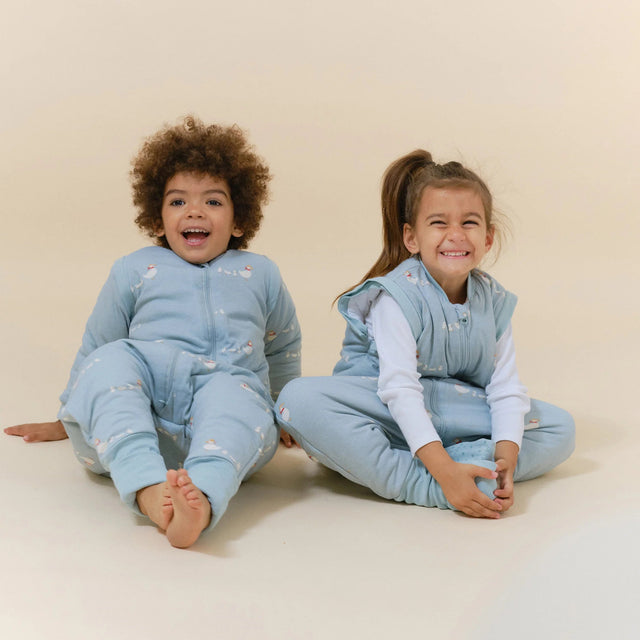 Molis&Co pižama - miegmaišis su rankovėmis, kojytėmis ir atverčiamomis kojinėmis TOG 2.5 Duck Family