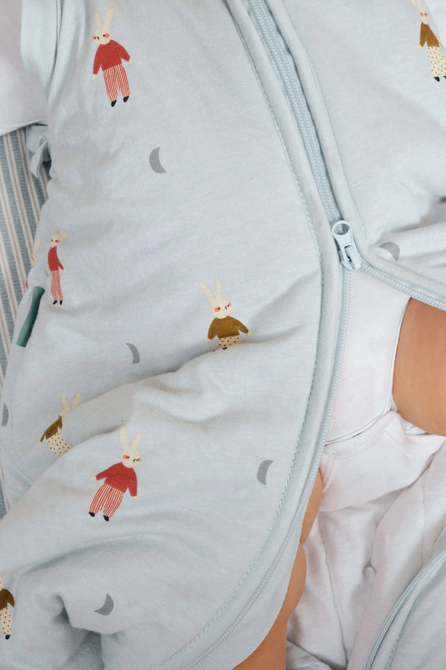Molis&Co kūdikio miegmaišis su nusegamomis rankovėmis TOG 2.5 Sleepy Bunnies
