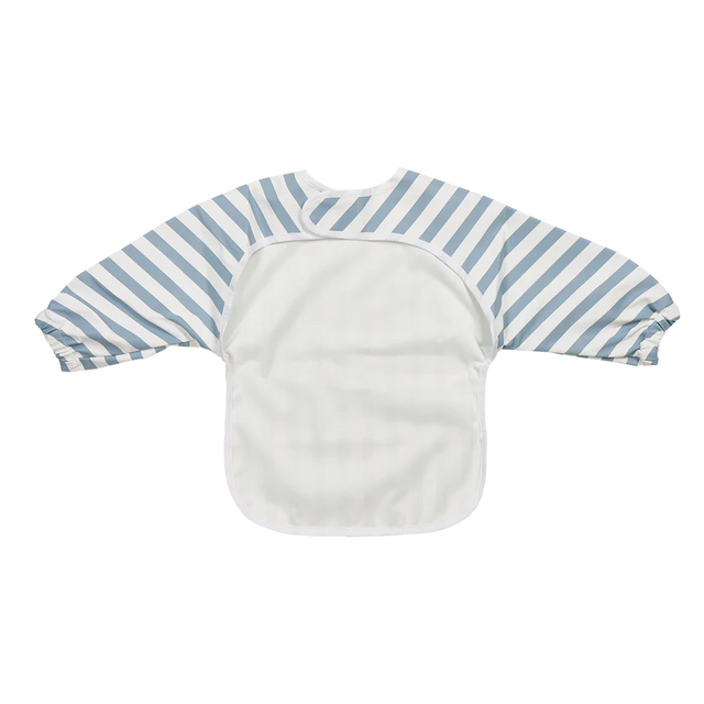 Meyco Baby neperšlampamas seilinukas su rankovėmis 6–24 mėn., Fat Stripe Jeans Blue