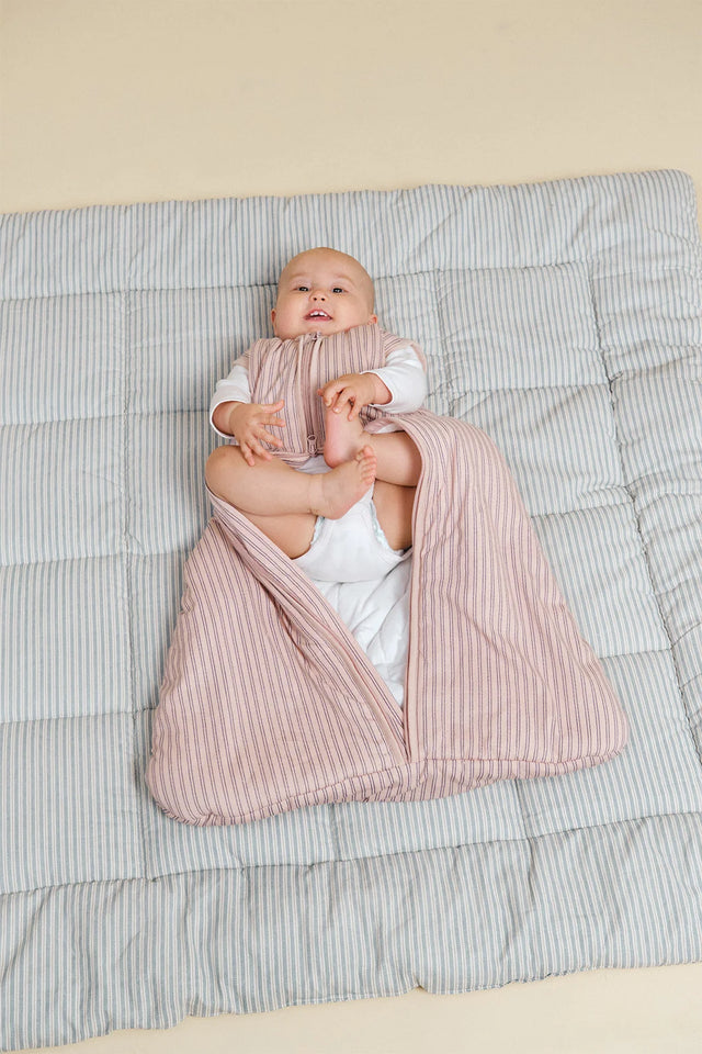 Molis&Co kūdikio miegmaišis TOG 2.5 Navy and Pink Stripes