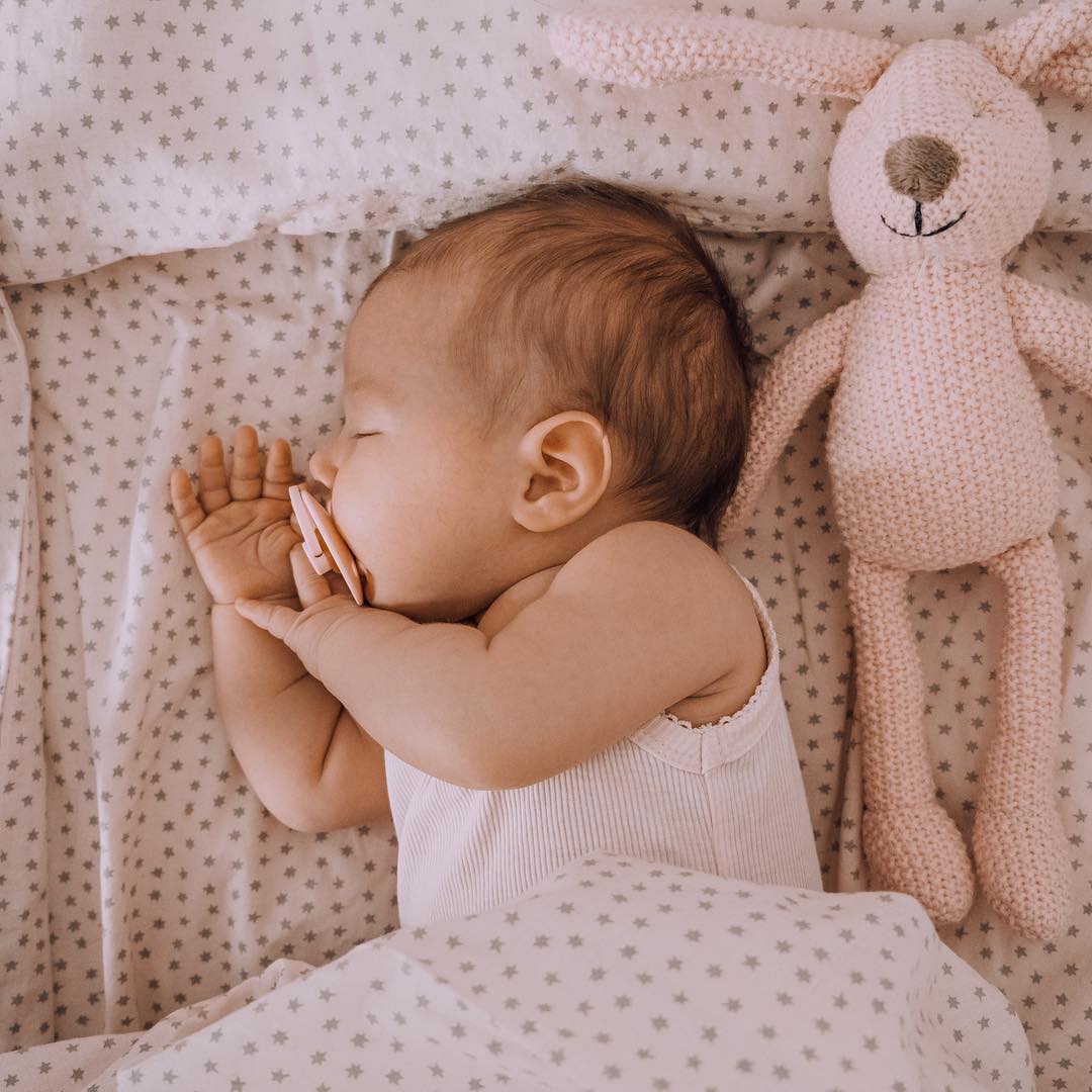 BIBS lutikomplekt, suurus 2 (6-18 kuud) sümmeetriline elevandiluu / põsepuna