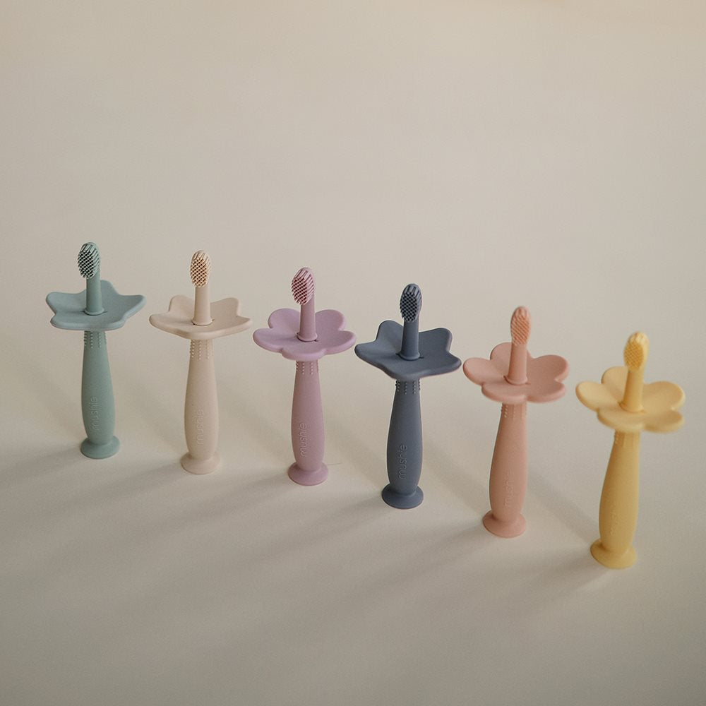 Mushie hariv silikoonist hambahari (põsepuna)