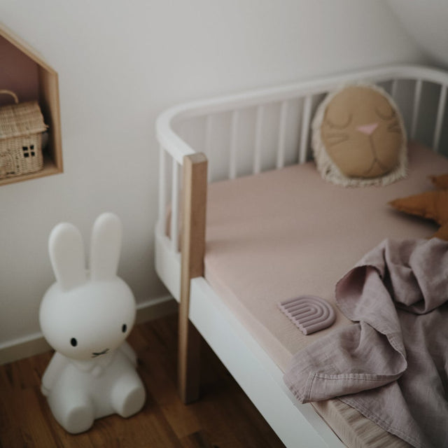 Mushie musliini leht põsepunast orgaanilisest puuvillast