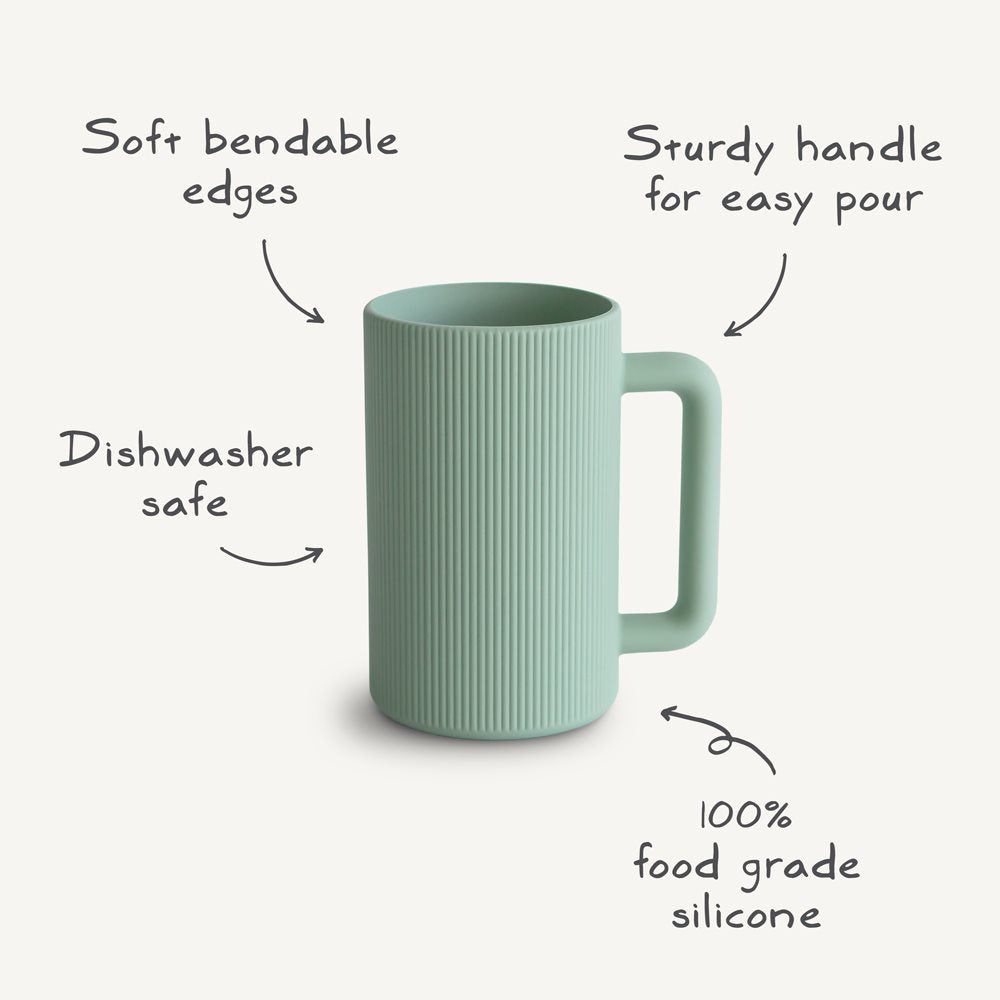 Mushie hariv mänguasja tassitorn – retrovärvid (retro)