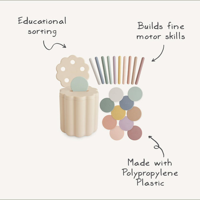 Mushie hariv kuubik kujunditega Shape Sorting Box