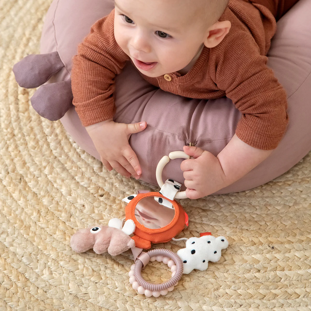 Deer rippuv tegevusmänguasi koos peegliga Happy clouds Papaya