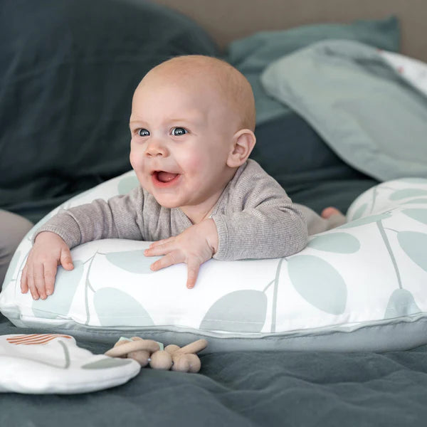 Doomoo Softy toitmispadi Leaves Aqua Green