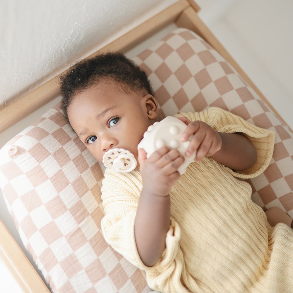 Mushie pop it mängutäringud Põsepuna/Shifting Sands (2 tk.)