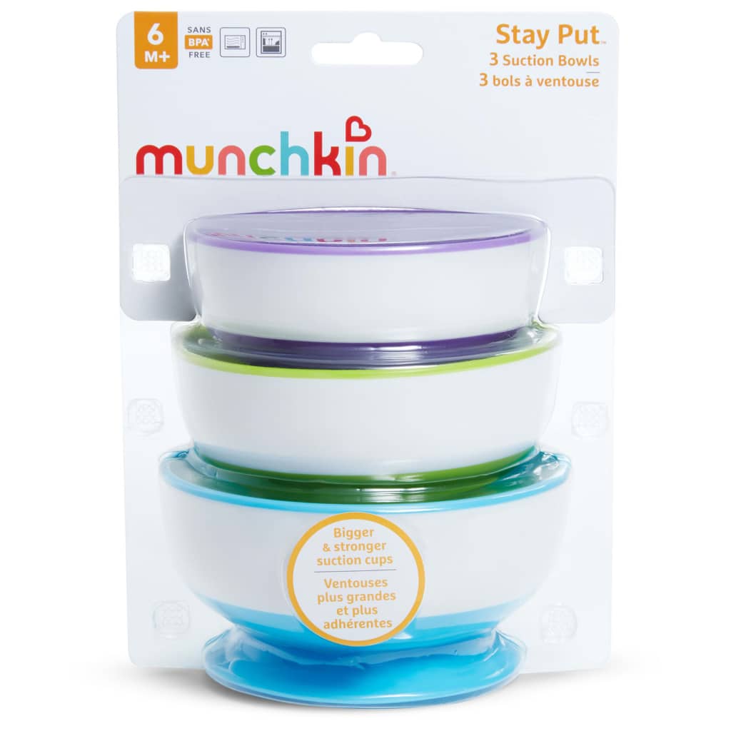 Munchkin Sticky kausikomplekt Stay Put Suction (3 tk.)