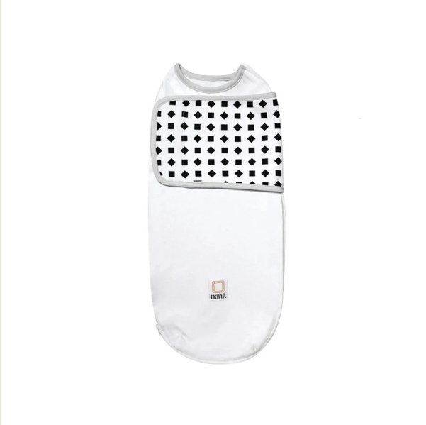 Nanit Breathing Wear Swaddle nutikas magamiskott (0-3 kuud) (valge)