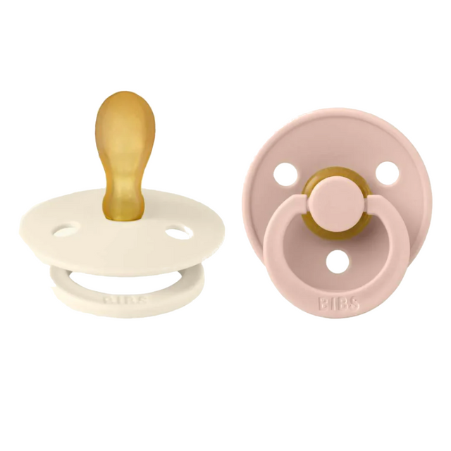 BIBS lutikomplekt, suurus 2 (6-18 kuud) sümmeetriline elevandiluu / põsepuna