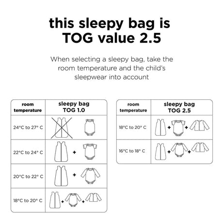 Done by Deer beebi magamiskott Tog 2.5 (sinine)