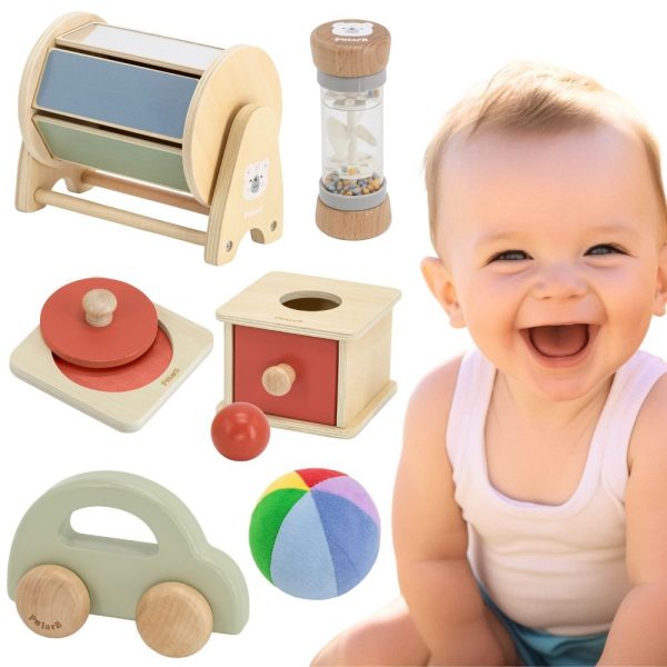 PolarB medinis edukacinis žaislų rinkinys Grow-with-Me Box (6 - 12 mėn.)