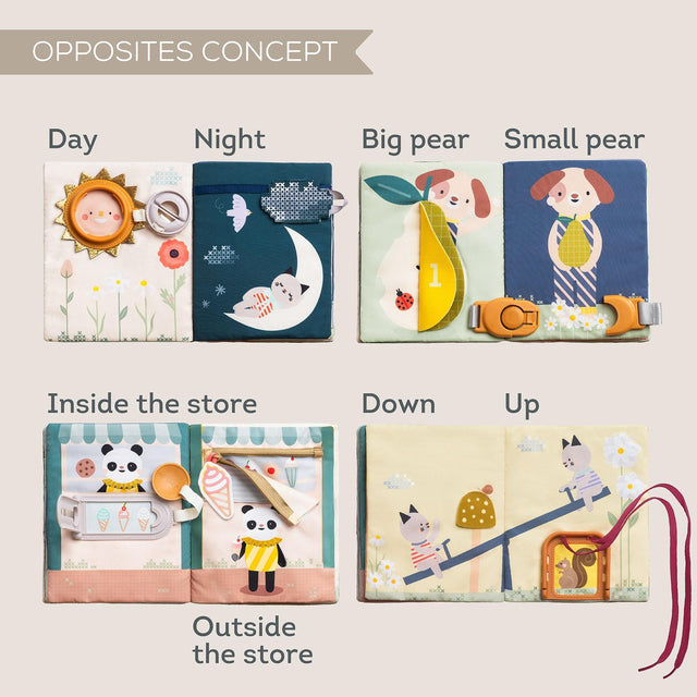 Taf Toys kahepoolne pehme raamat väikelastele "Lugu"