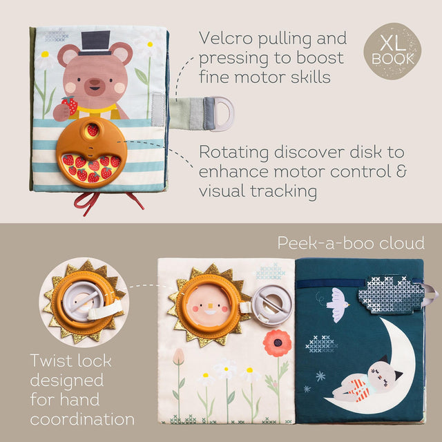 Taf Toys kahepoolne pehme raamat väikelastele "Lugu"