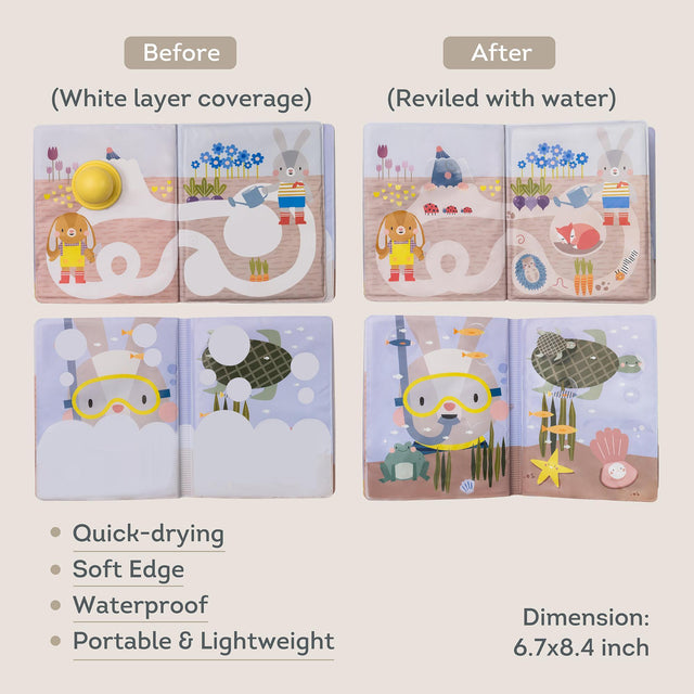 Taf Toys kahepoolne pehme raamat väikelastele "Lugu"