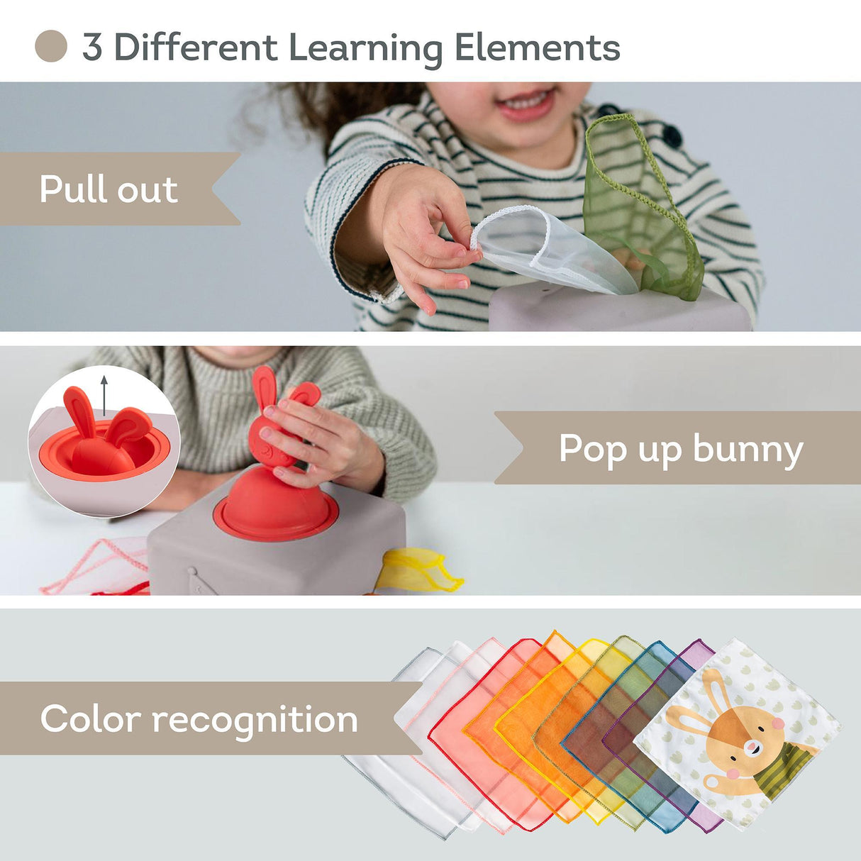 Taf Toys kahepoolne pehme raamat väikelastele "Lugu"