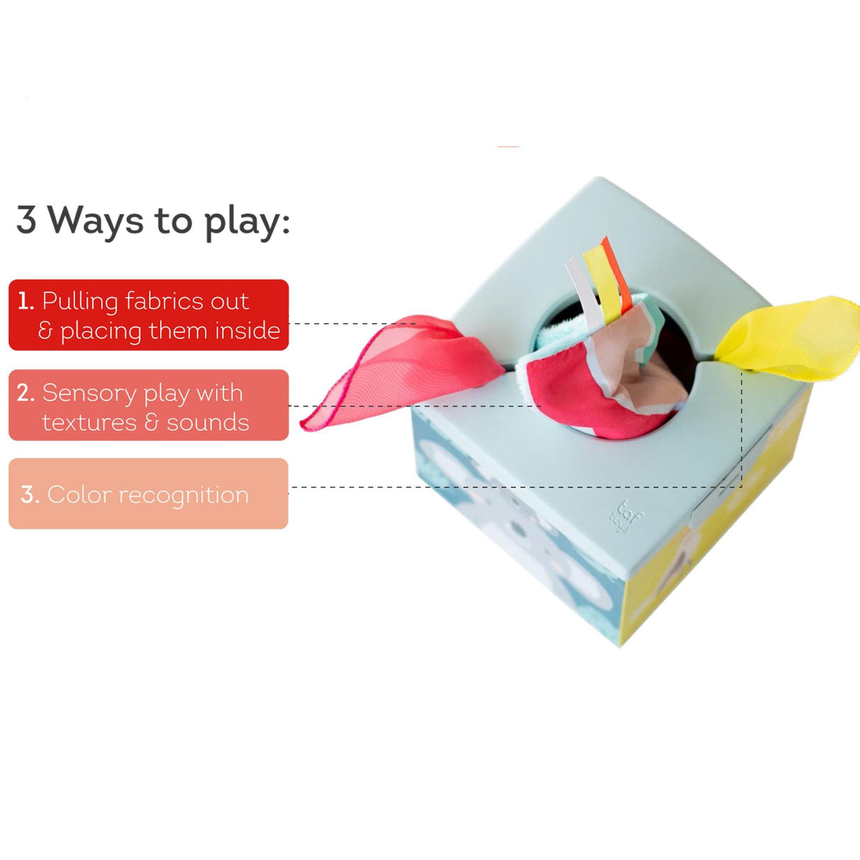 Taf Toys kahepoolne pehme raamat väikelastele "Lugu"