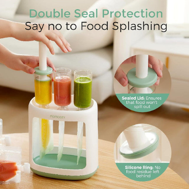 Twistshake korduvkasutatav pigistatav konteiner püreede jaoks (220 ml, erinevad värvid)