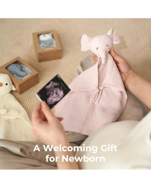 Momcozy rožinis medvilninis drambliukas-migdukas, čiulptuko laikiklis kūdikiui, Pink
