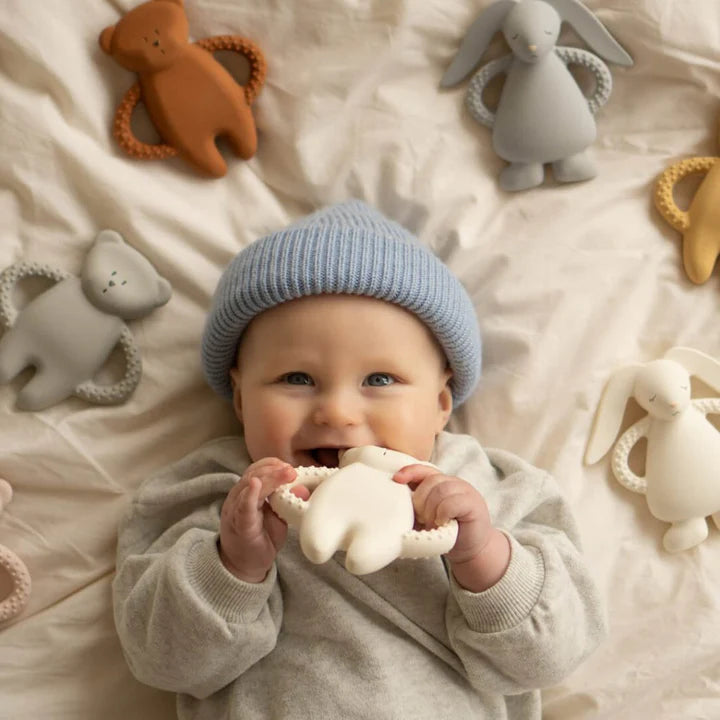 Uus Moonie 2.0 orgaaniline sumisev karu - cappuccino unepadi helisalvestusfunktsiooniga