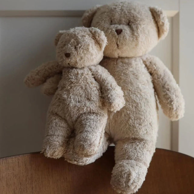 Uus Moonie 2.0 orgaaniline sumisev karu - cappuccino unepadi helisalvestusfunktsiooniga