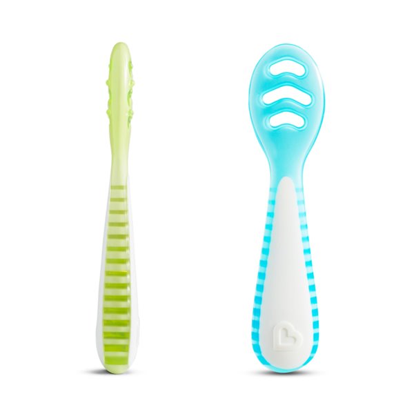 Munchkini eriti pehmed silikoonist söögilusikad (roosa ja lilla)