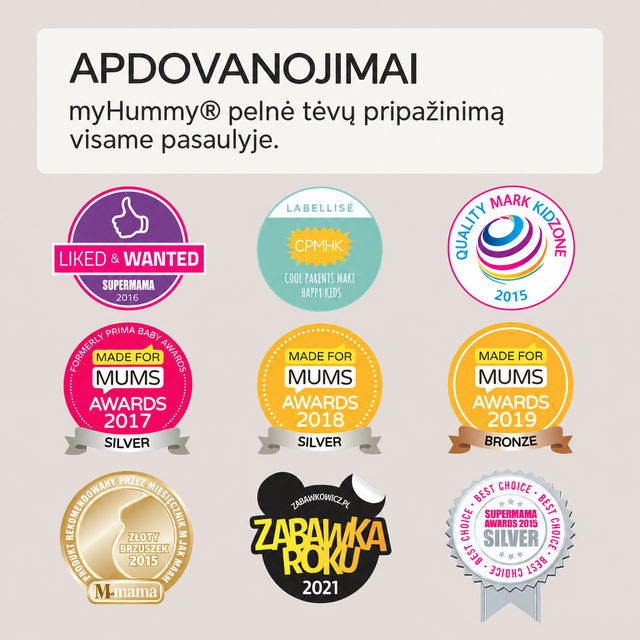 myHummy 7in1 migdukas su programėle ir naktine lempute Zuikis rožinis