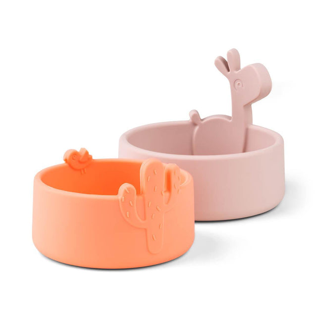 Valmistatud Deer kausikomplekt Lalee pulber/korall (2 tk.)