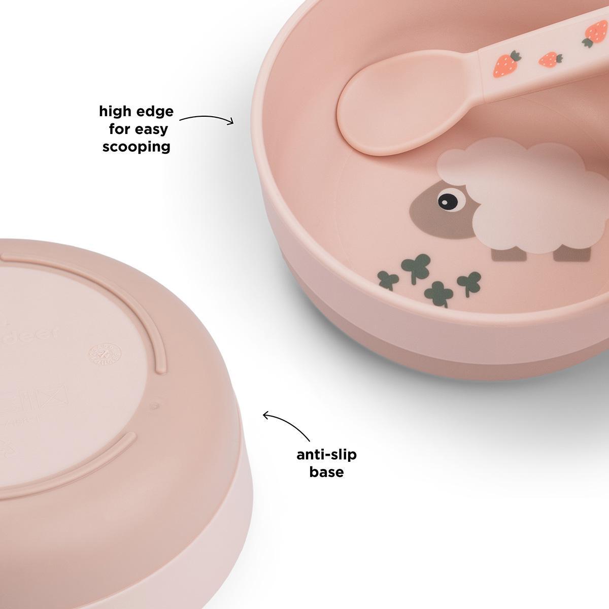 Valmistanud Deer libisemiskindla kaussi Foodie Happy dots pulber