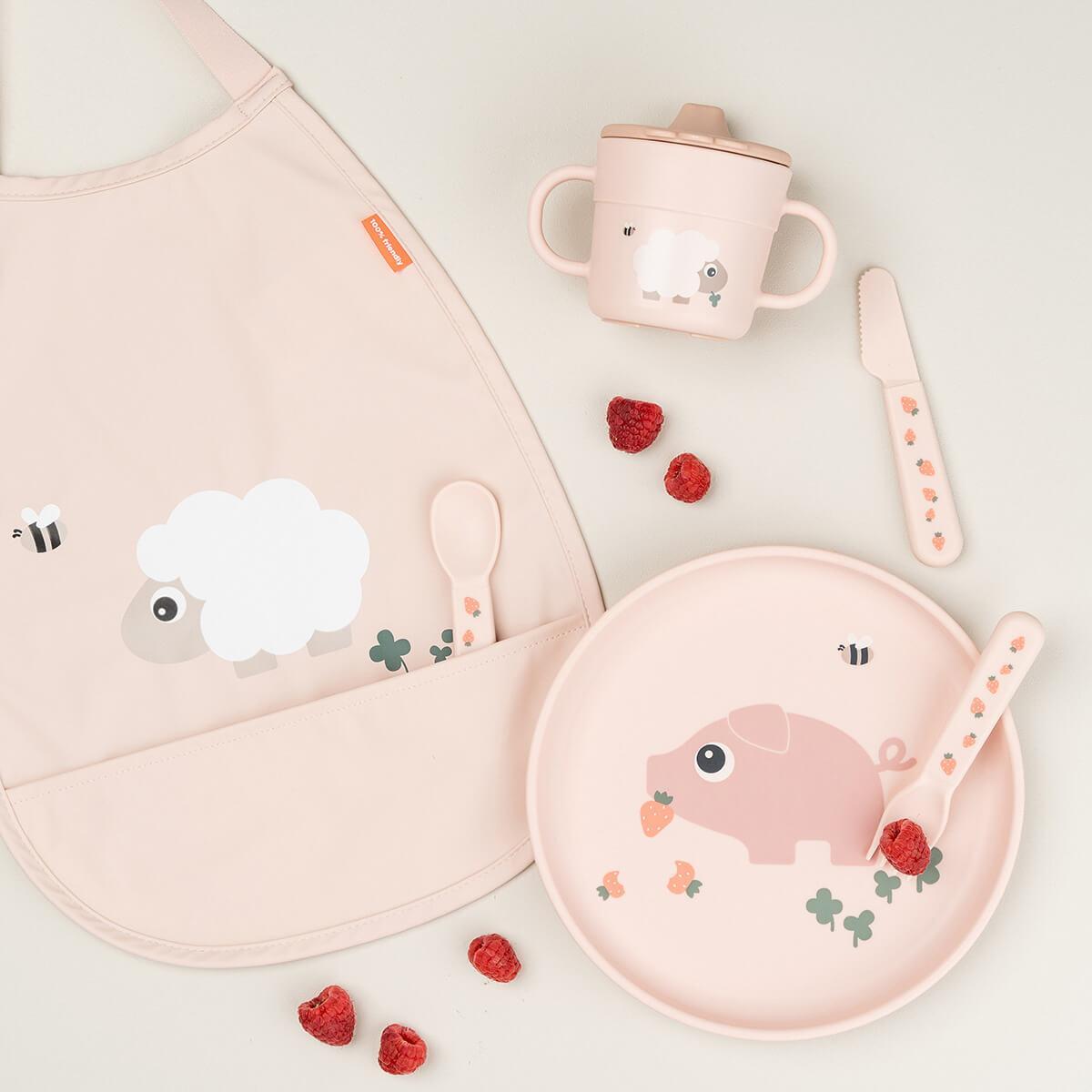 Valmistanud Deer libisemisvastane plaat Foodie Happy clouds Pulber