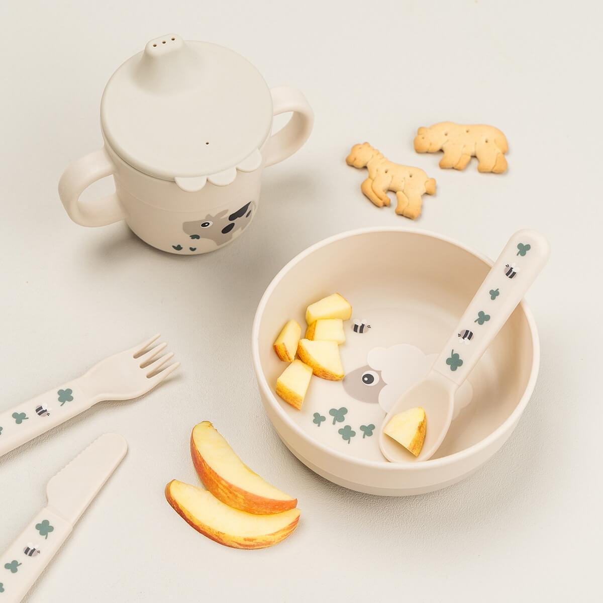 Valmistanud Deer libisemiskindla kaussi Foodie Happy dots pulber