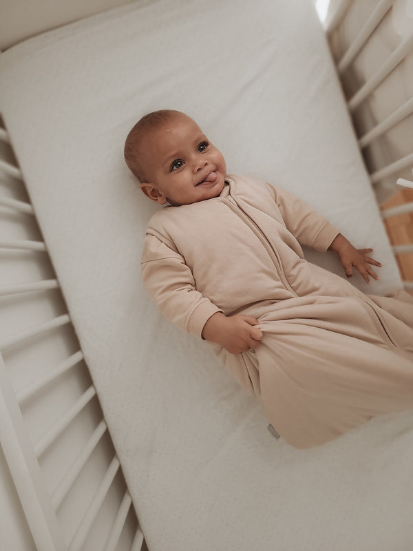 Natulino NATURALS kahekihiline beebi magamiskott GOTS beež