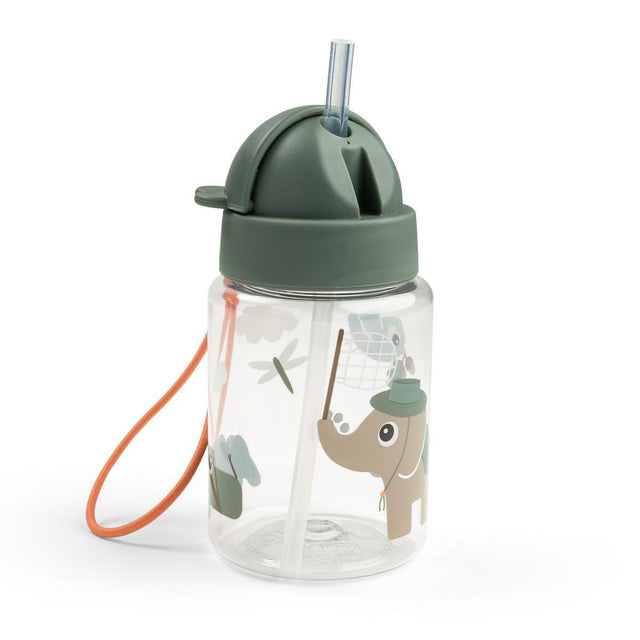 Done by Deer gertuvė su šiaudeliu Tiny Trails Green, 280 ml