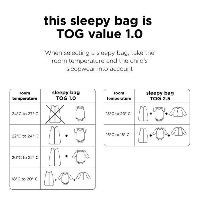 Done by Deer magamiskott beebile Tog 1.0 (GOTS Confetti Sand/Green)