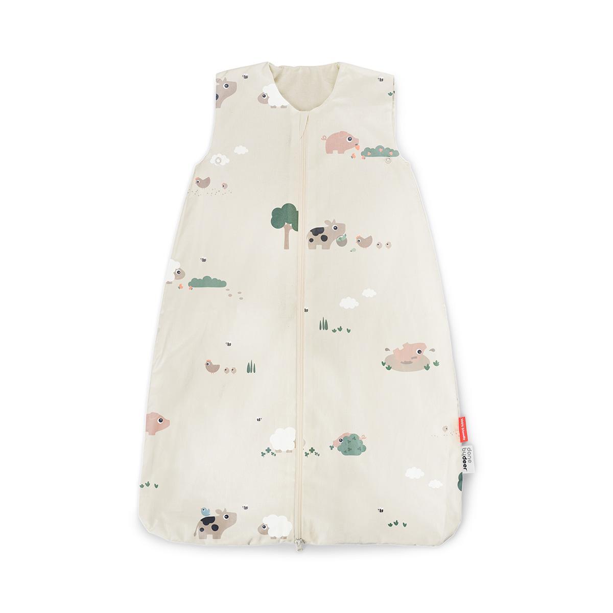 Done by Deer magamiskott beebile Tog 1.0 (GOTS Confetti Sand/Green)