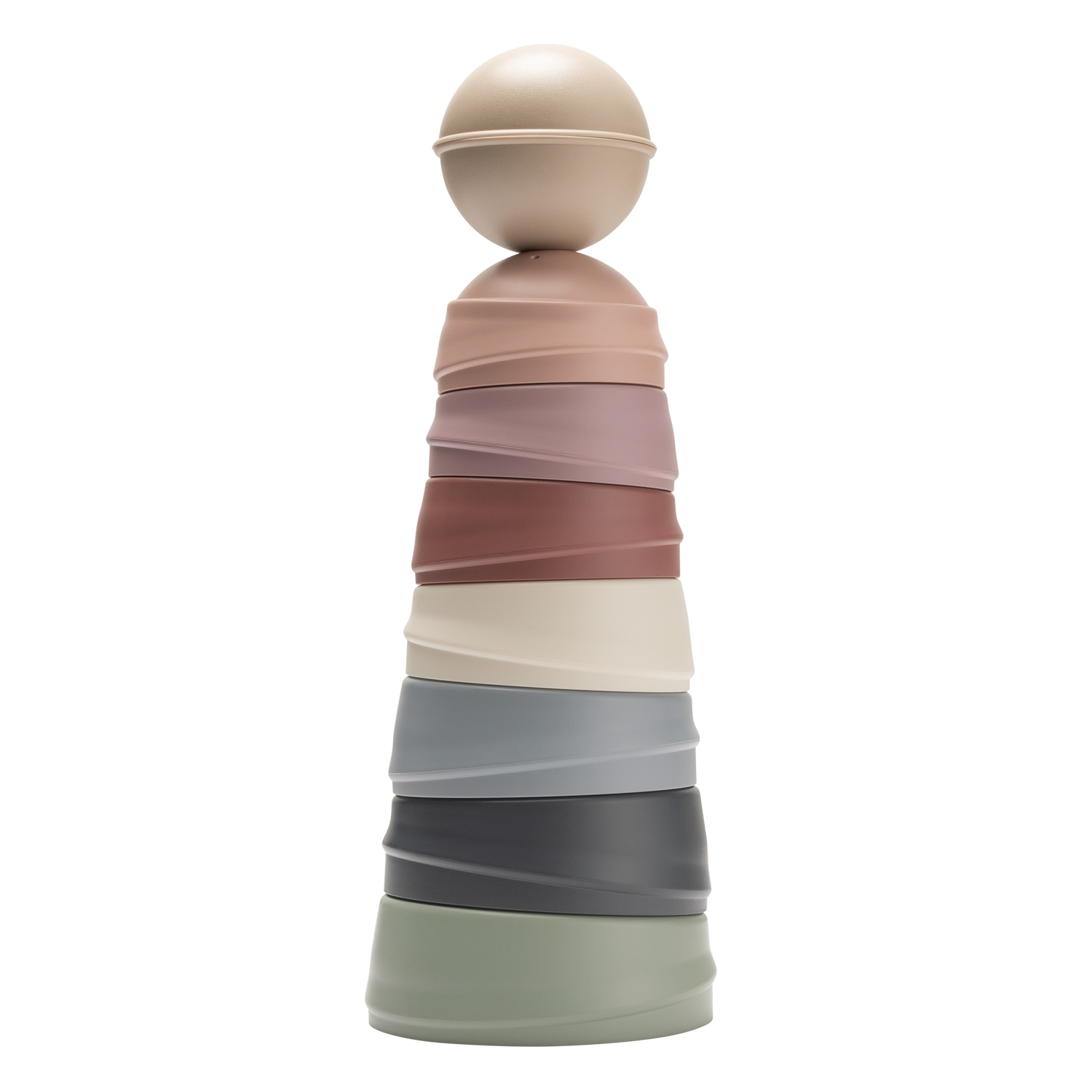 BIBS hariv mänguasjade kiiktorn Pastell Rainbow