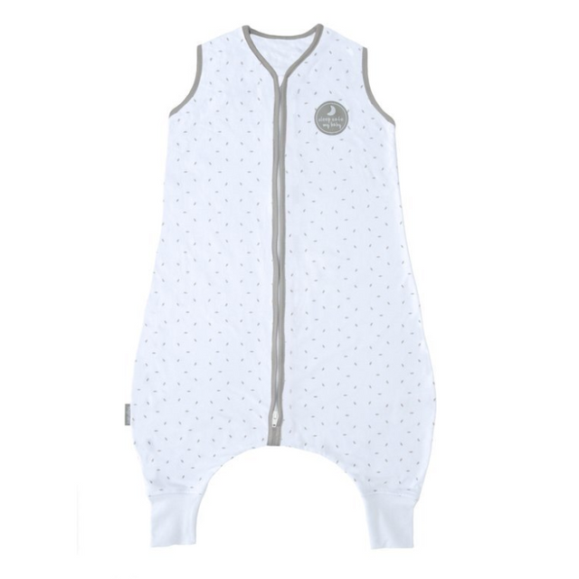 Natulino LITTLE WALKERS kolmekihiline beebi magamiskott White Little Grey Leaves & Warm Grey