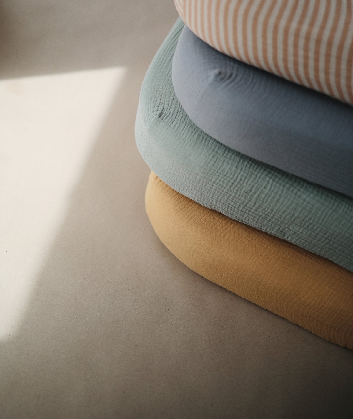 Mushie orgaaniline puuvillane musliinleht Retro triibud