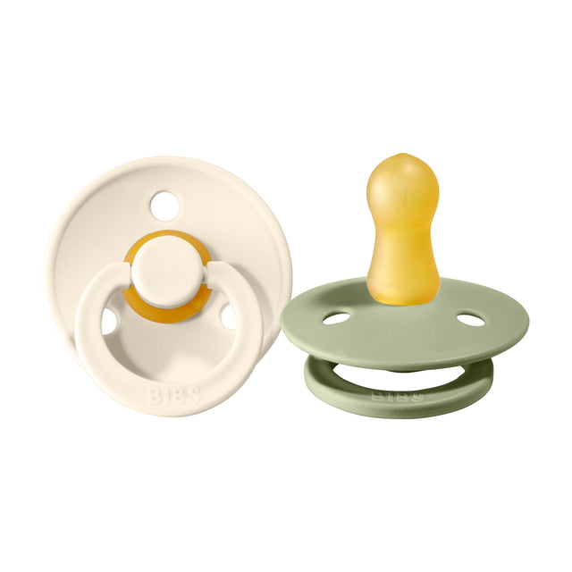 BIBS čiulptukų rinkinys 2 dydis (6 - 18 mėn.) Sage / Ivory (4798605394002)