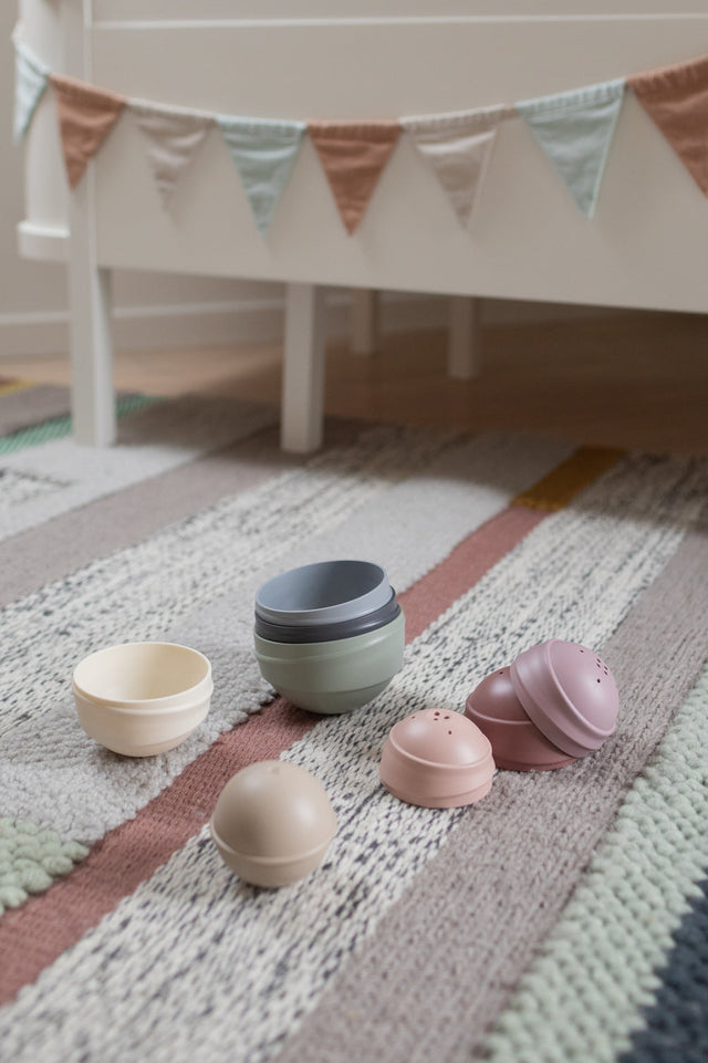 BIBS hariv mänguasja kiiktorn Bright Rainbow