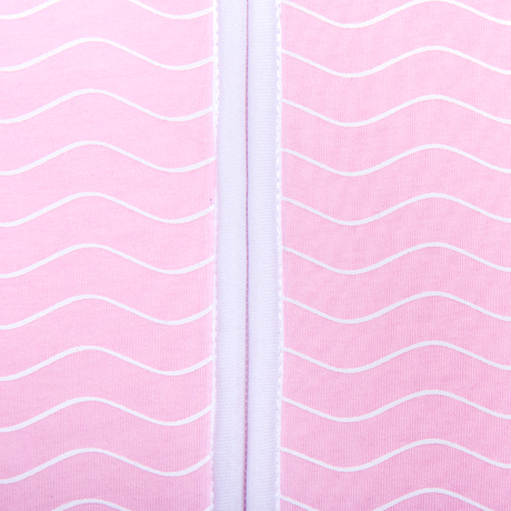 Natulino CosyNites trisluoksnis kūdikio miegmaišis (natural pink white waves / white spalva) (1679012364361)