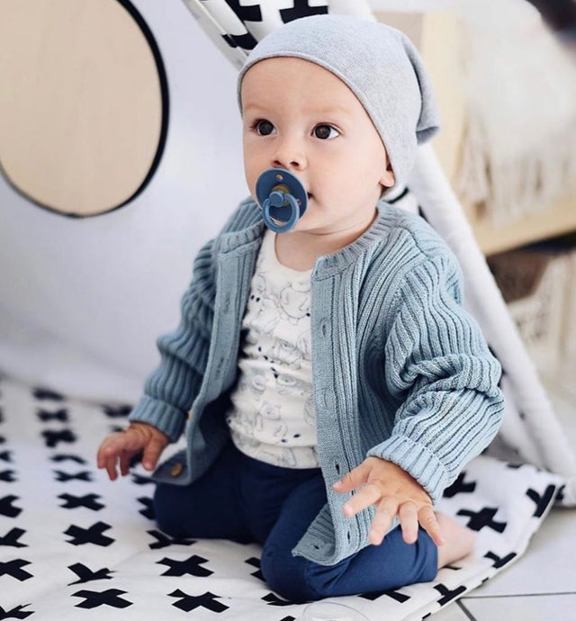 BIBS lutikomplekt 1 suurus (0 - 6 kuud) Anatomical Baby Blue / Bensiin