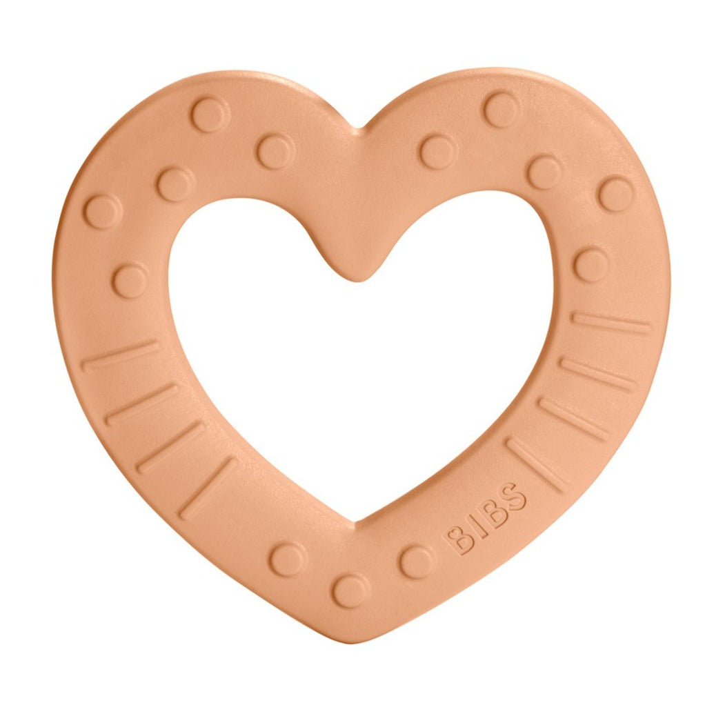 BIBS närimisvirsiku süda (Bitie Heart Peach)