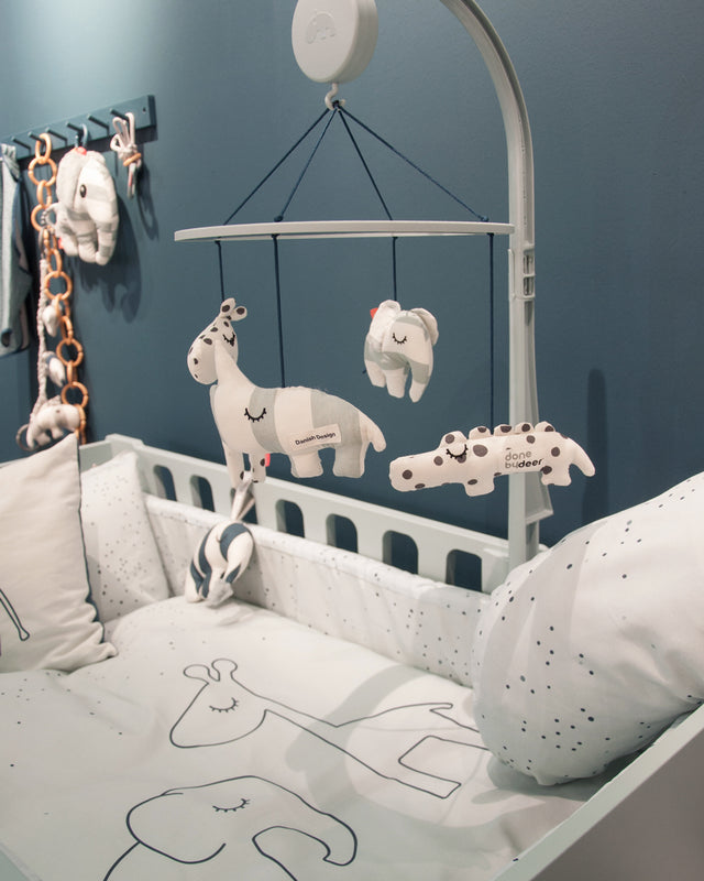 Deer muusikaline karussell peegliga "Sleepy" (sinine)