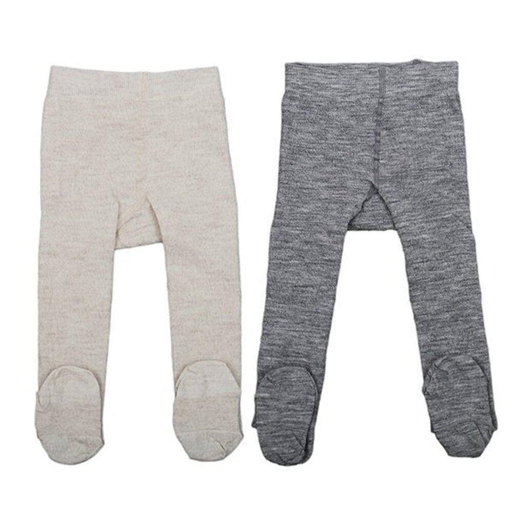 Lorita meriinovillast (hall või kakao) sukkpüksid beebile